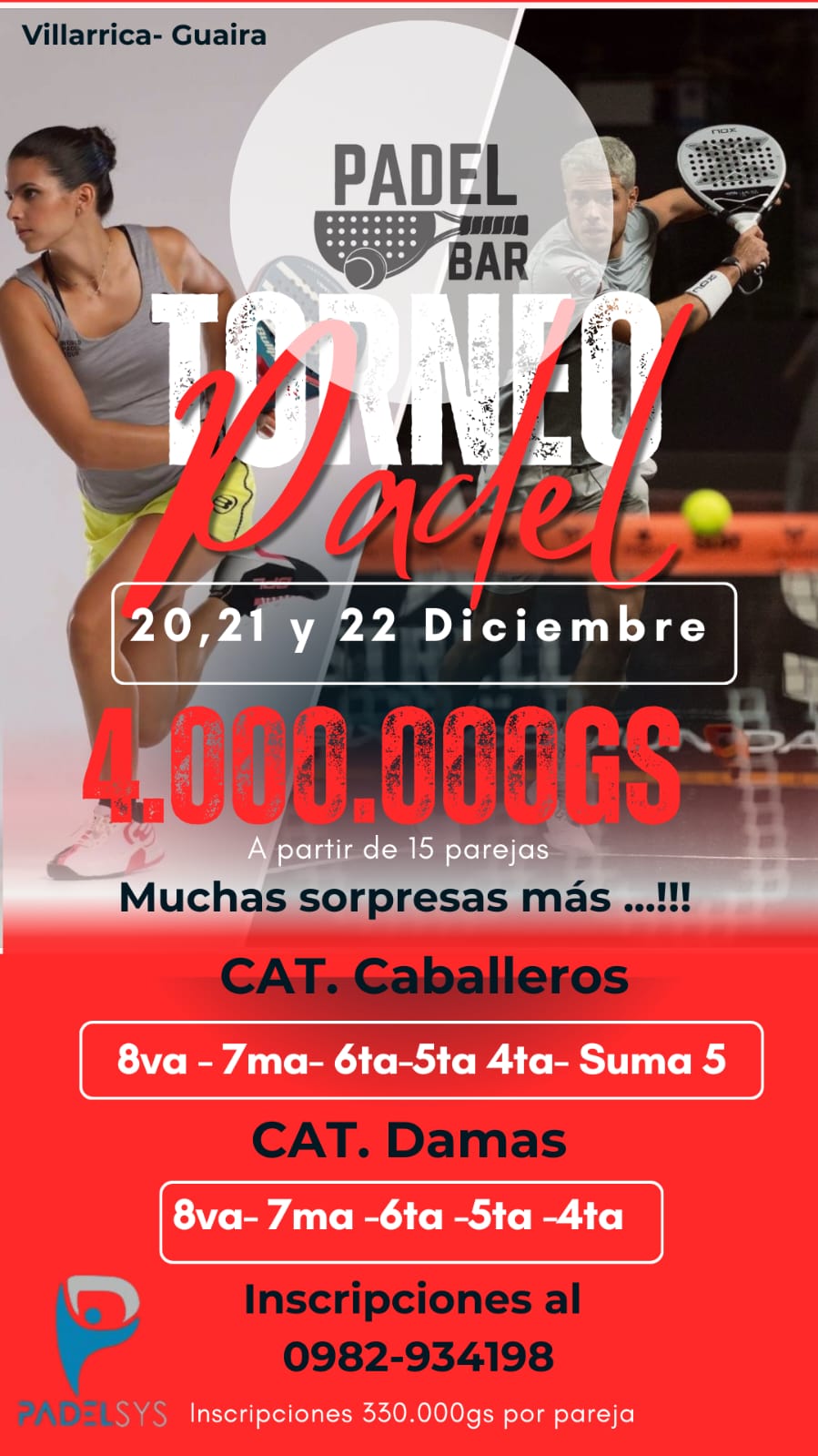 TORNEO DE PAEL - PADEL BAR